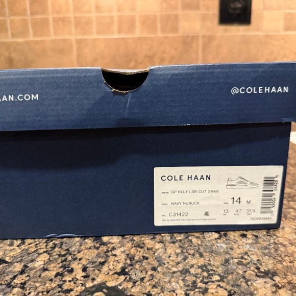 Cole Haan Men's GrandPrø Rally Laser Cut Sneakers Navy Nubuck size 14M - Picture 5 of 5